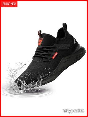 Waterproof Steel Toe Work Shoes Lightweight Safety Sneakers Puncture Proof